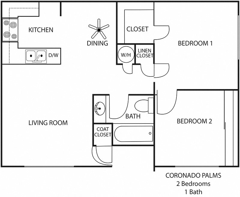 2x1 Floor Plan 2